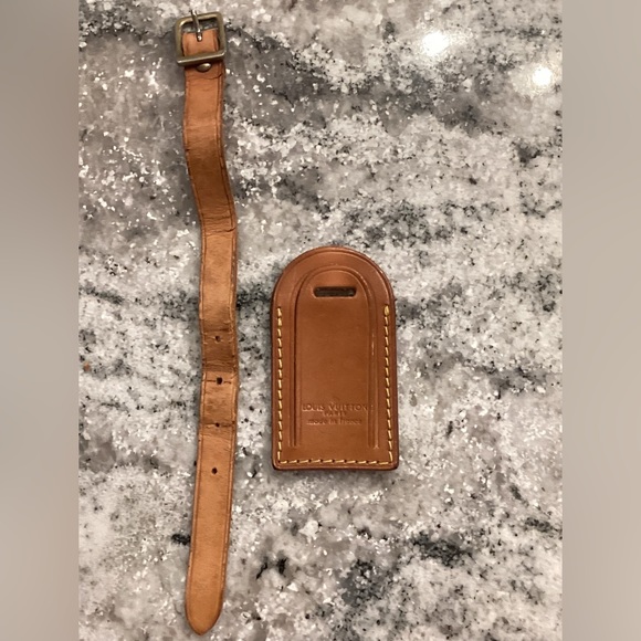 ❤️ Authentic Vintage LOUIS VUITTON small luggage tag - Picture 5 of 9